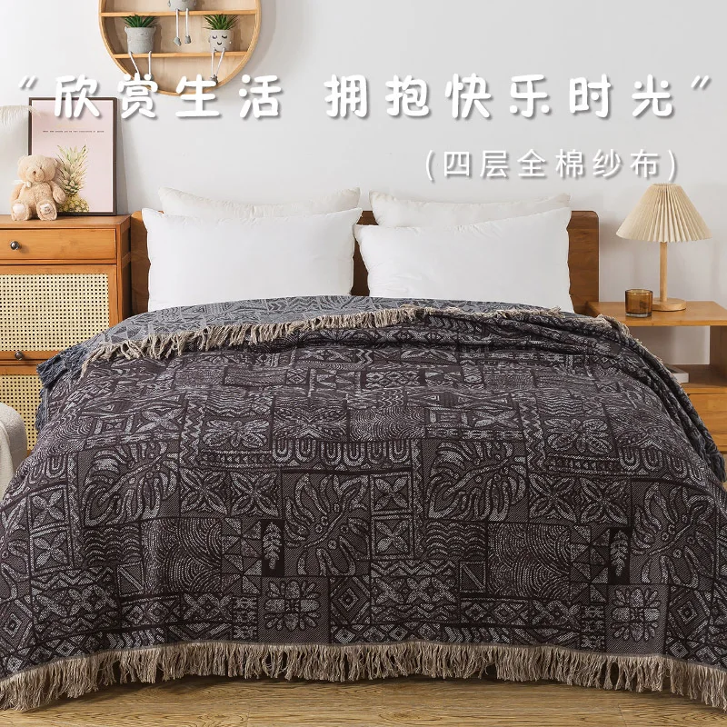 Cotton Bedspreads 4 Layers Of  - Muslin Cotton Bedspread review and price
