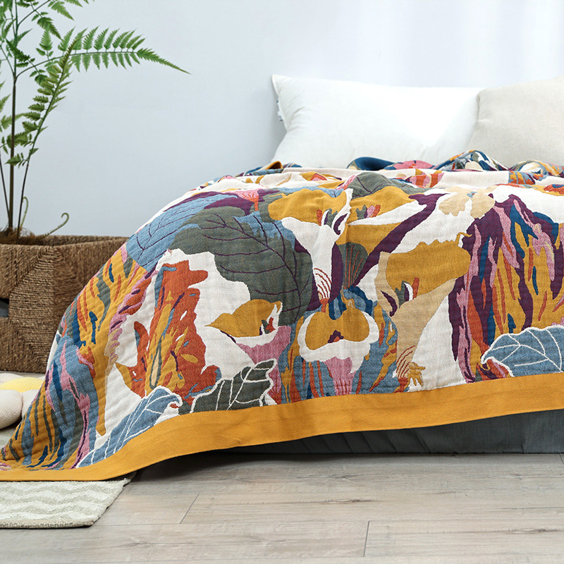 Simple Cotton Blanket Muslin G - Muslin Cotton Bedspread review and price