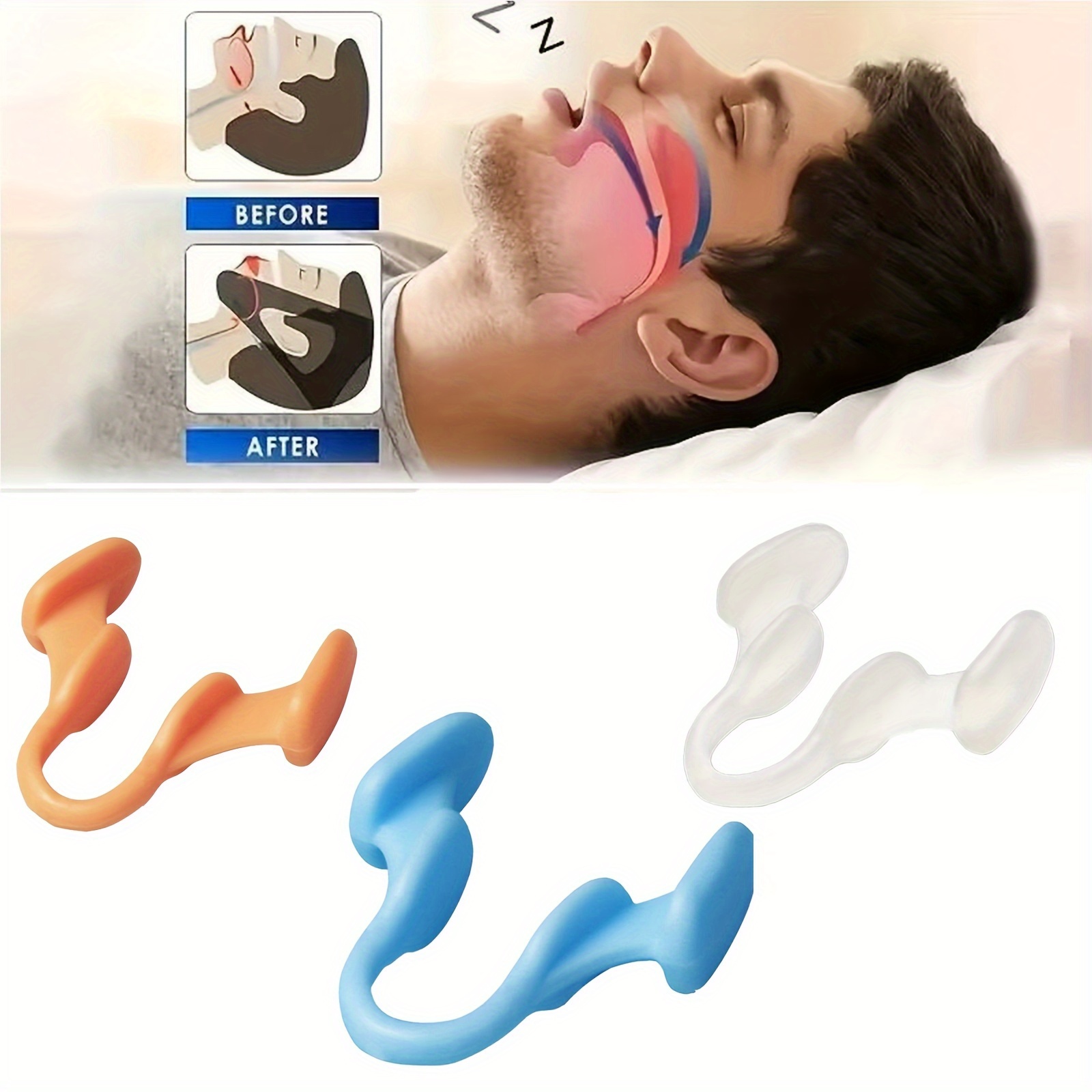 2-10pcs Silicone Sleep Aid Nos - Anti Snore Contour Pillow review and price