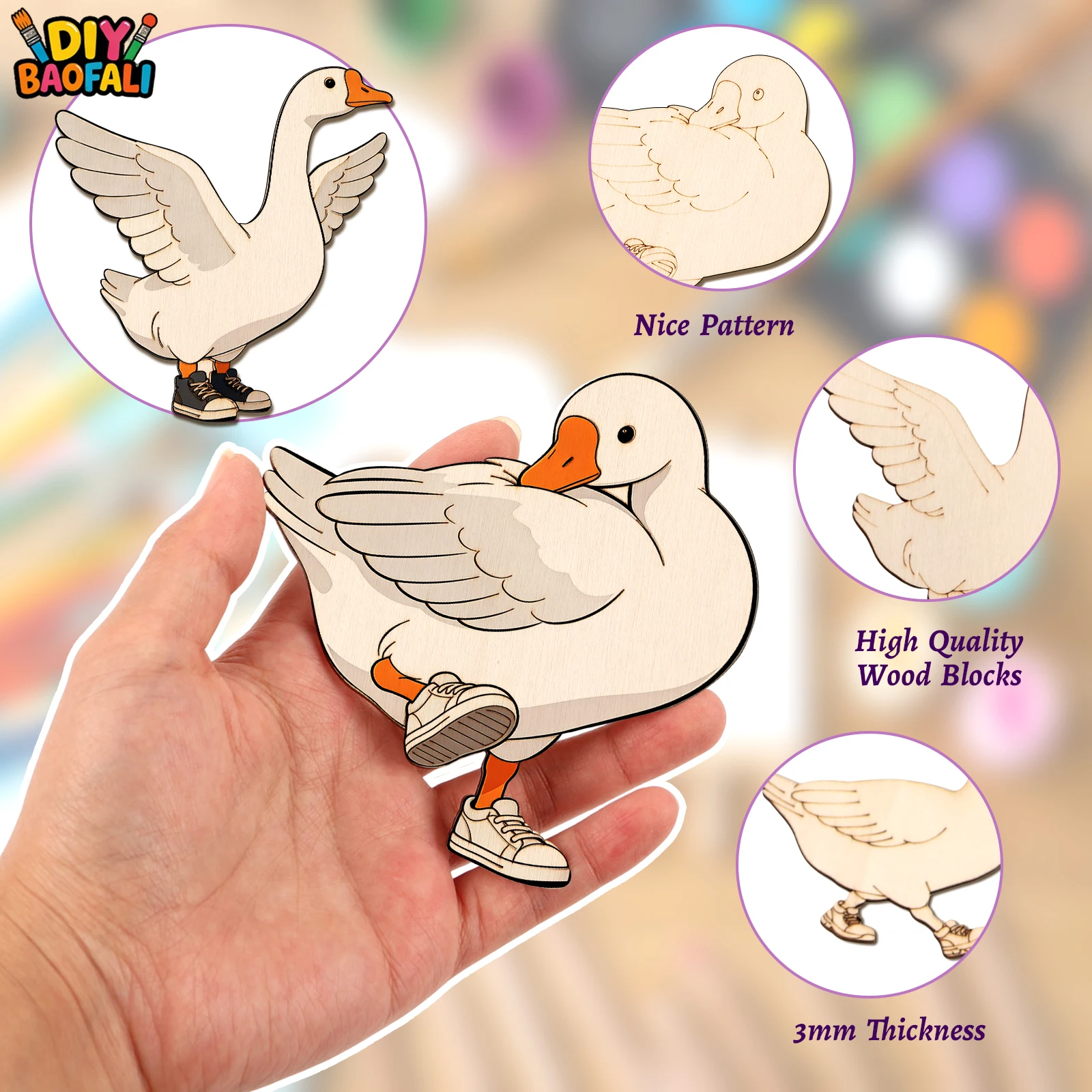 20pcs Unfinished Wooden Craft  - Home Decor review and price
