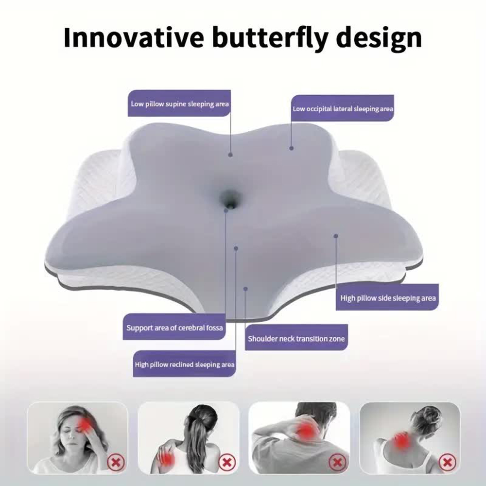 Memory Foam Pillows Butterfly  - Memory Foam Orthopedic Pillow Neck Pain review and price